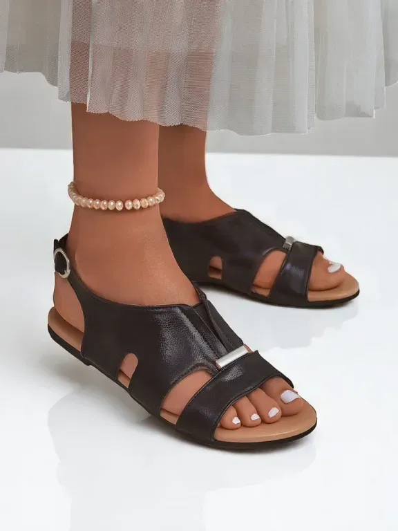 Royalfashion Moteriškos basutės plokščiu padu Solea Comfort