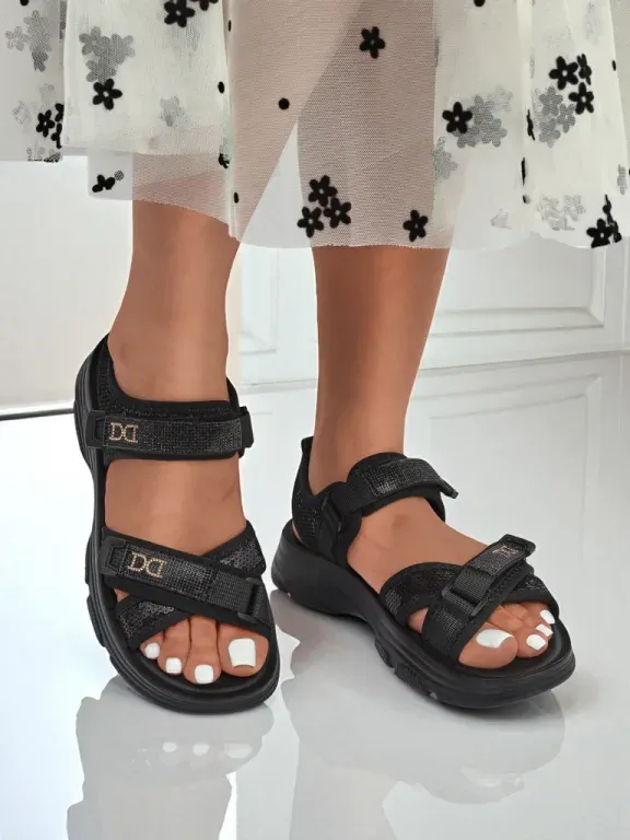 Royalfashion Moteriškos basutės su blizgučiais ShineStep